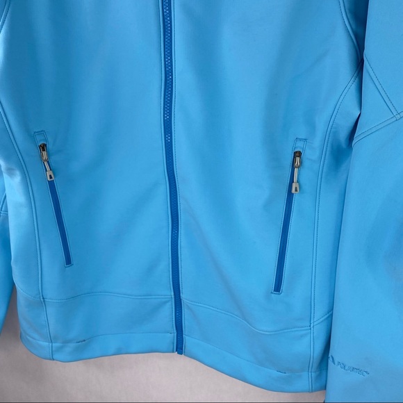 Patagonia Polartec Womens Full Zip Windblock Softshell Jacket Light Blue Medium - Picture 5 of 13